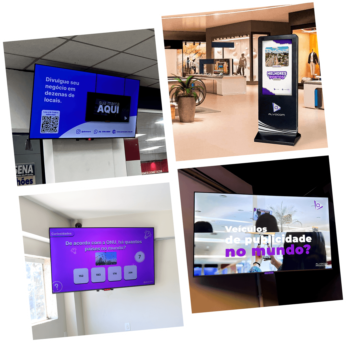 Modern office with digital displays